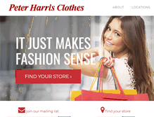 Tablet Screenshot of peterharrisclothes.com